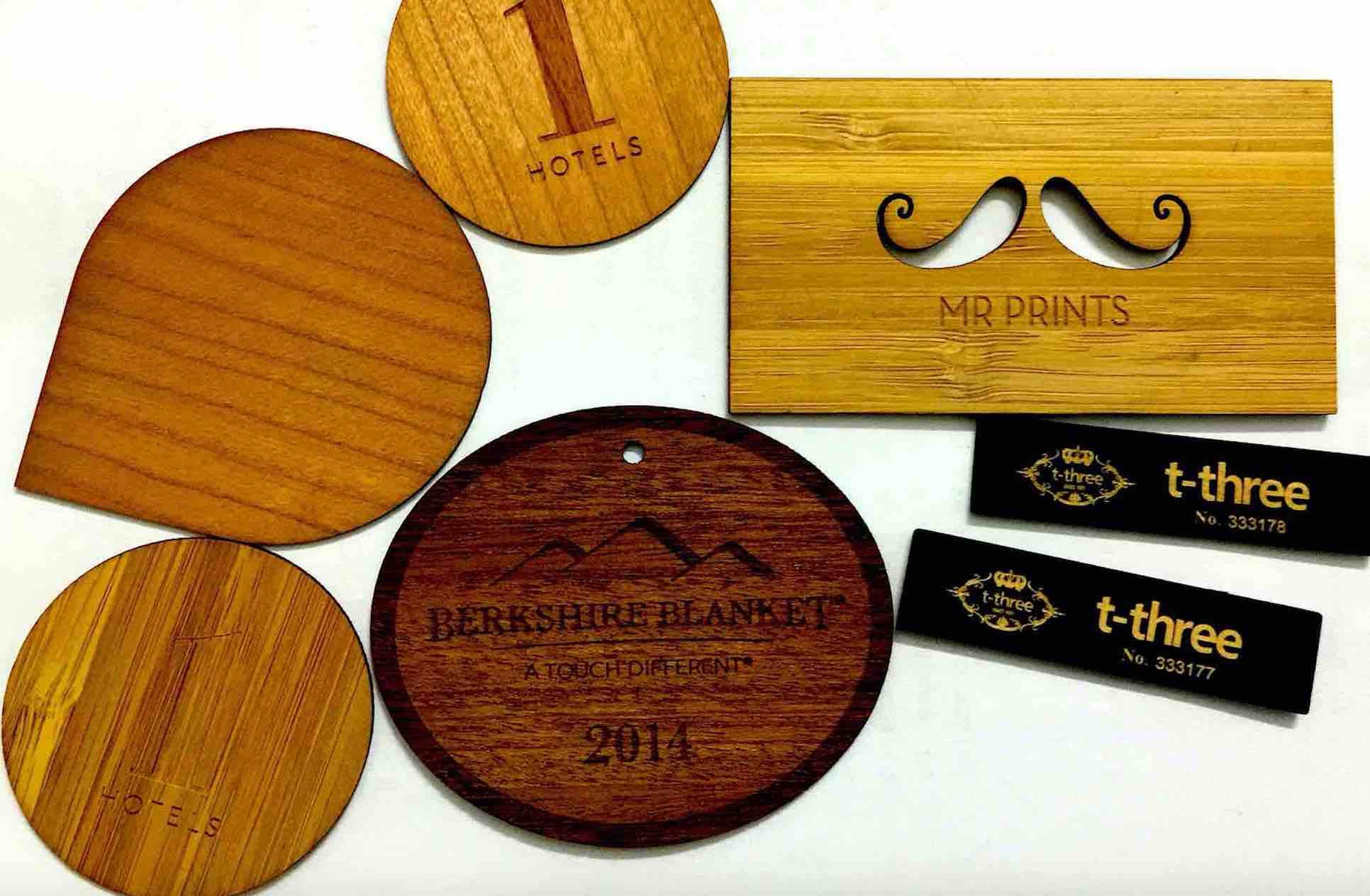 Customizable Mifare Classic Chip Wood Cards